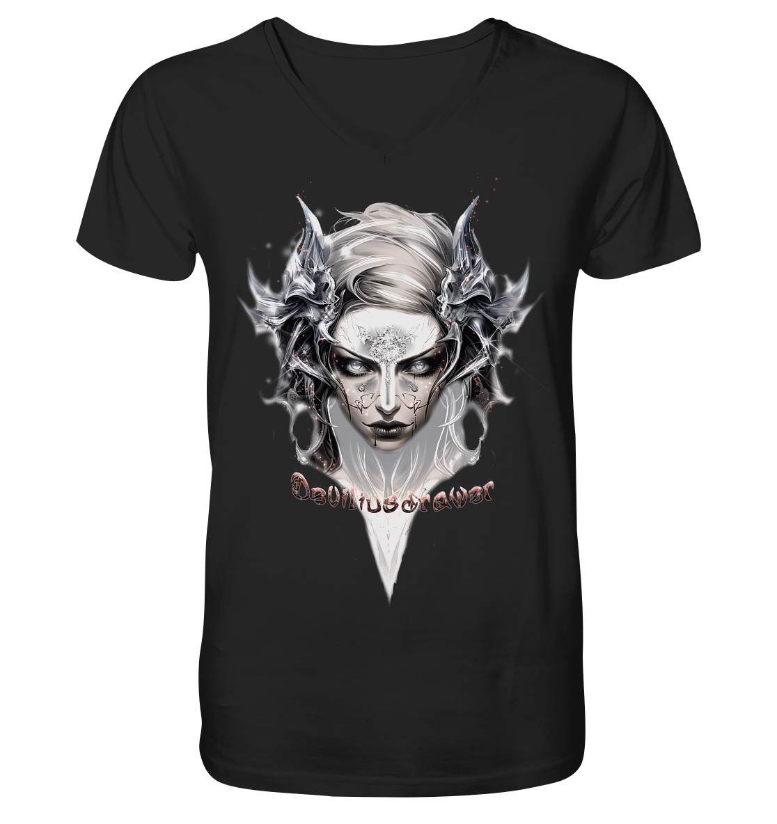 Deviliusdrawer Iron Elf - V-Neck Shirt