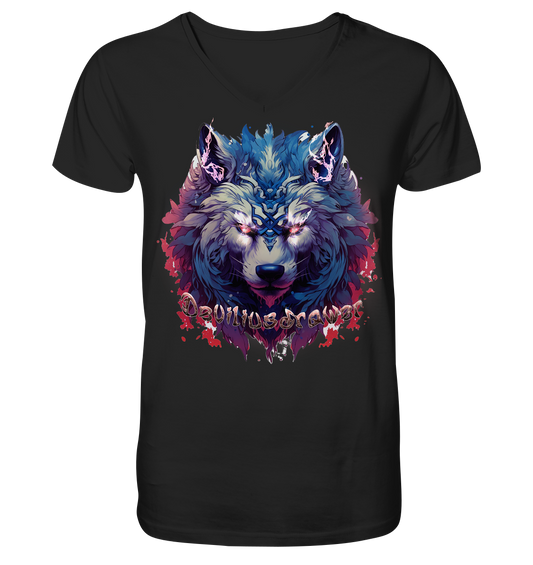 Deviliusdrawer Magic Wolf - V-Neck Shirt