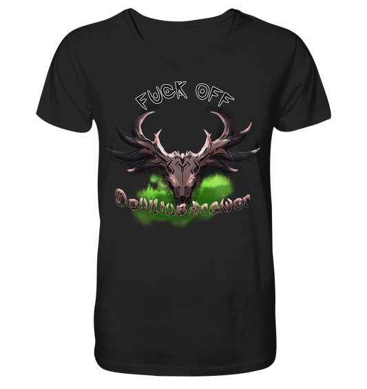 Deviliusdrawer Bad Deer - V-Neck Shirt
