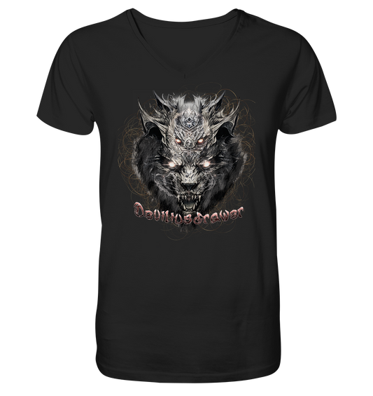 Deviliusdrawer Magical Beast Cat - V-Neck Shirt