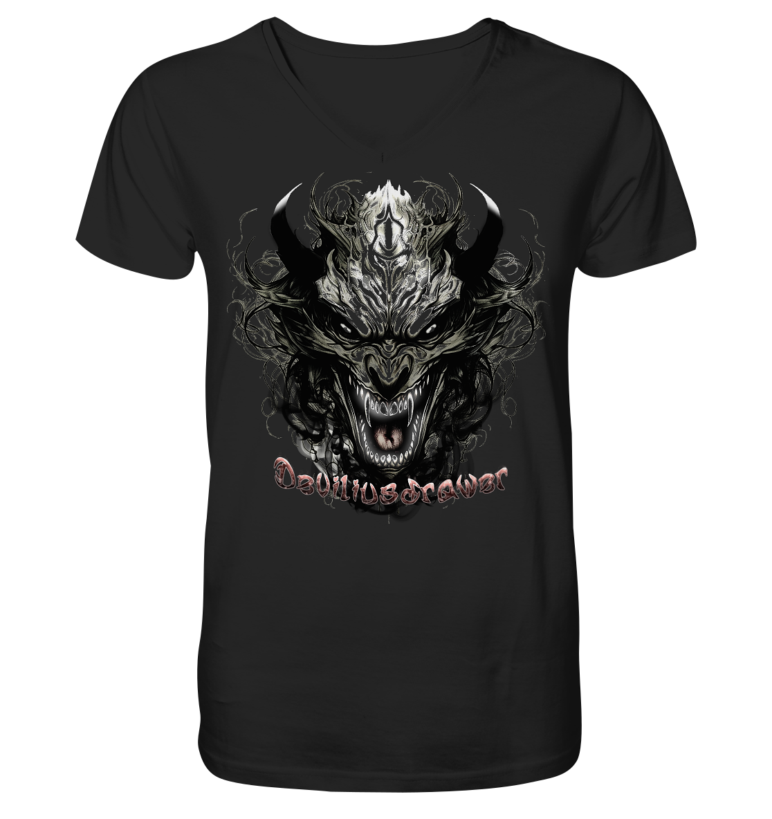 Deviliusdrawer Devil Vampire - V-Neck Shirt