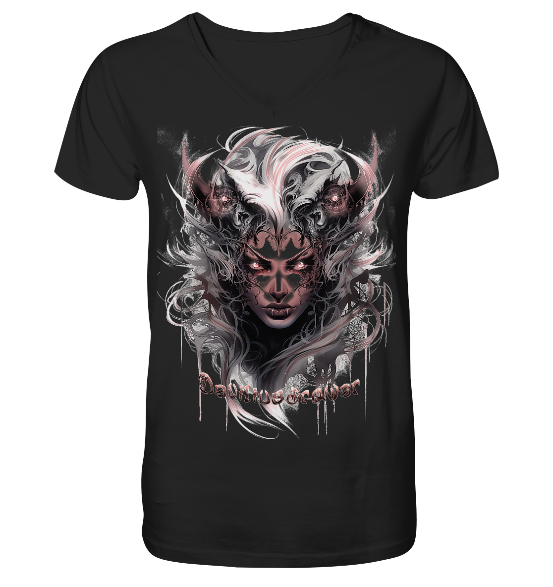 Deviliusdrawer Demonic Elf - V-Neck Shirt
