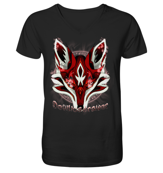 Deviliusdrawer Red Eyed Fox - V-Neck Shirt