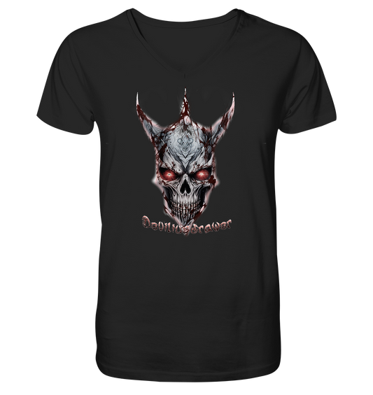 Deviliusdrawer Bloody Skeleton - V-Neck Shirt
