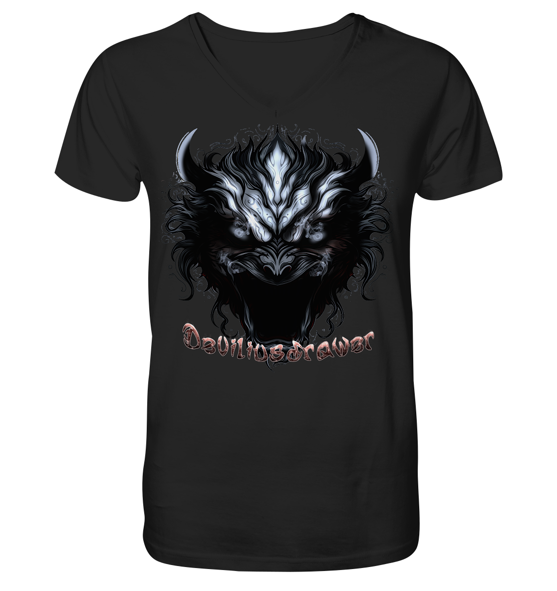 Deviliusdrawer Zombie Demon - V-Neck Shirt