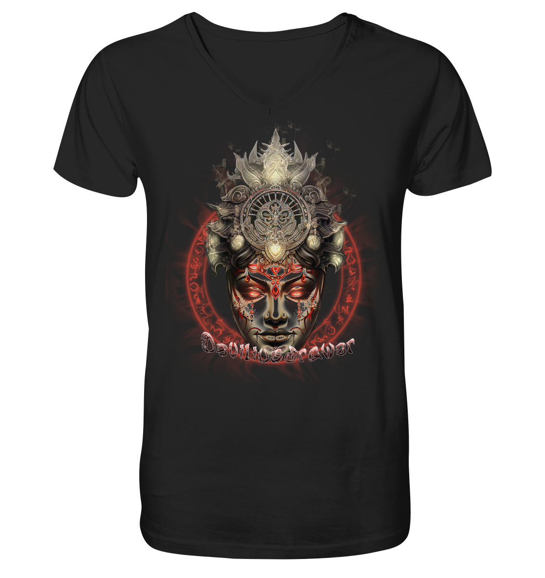 Deviliusdrawer Devils Godess - V-Neck Shirt