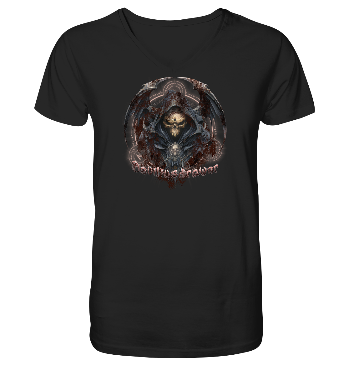 Deviliusdrawer Death Reaper - V-Neck Shirt