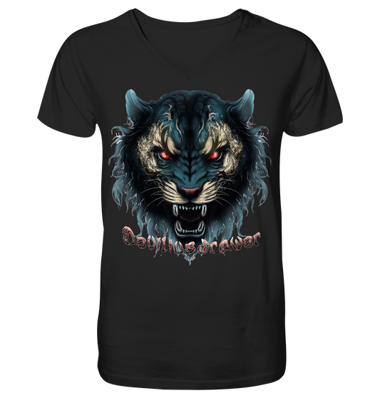 Deviliusdrawer Tigercat - V-Neck Shirt