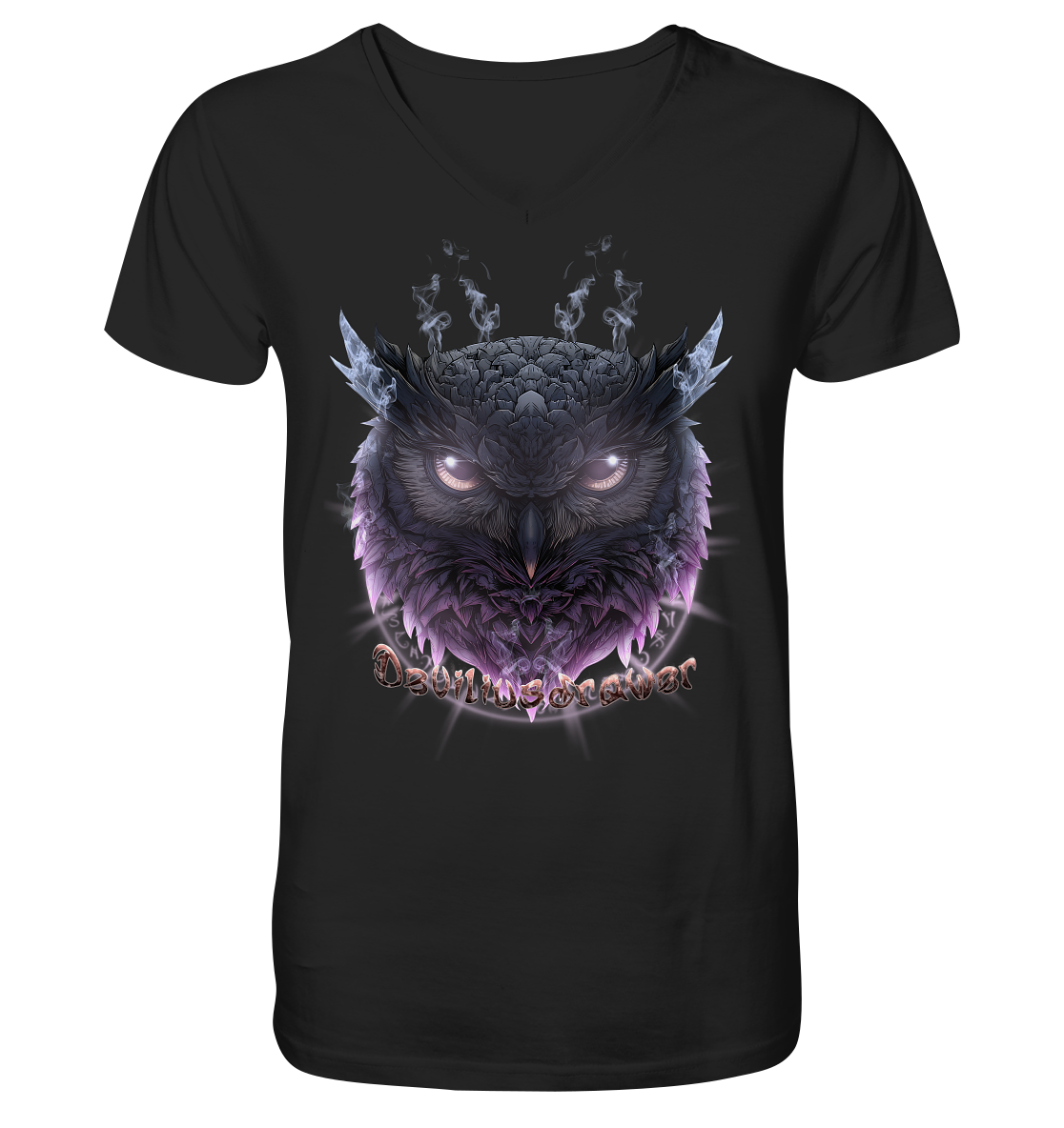 Deviliusdrawer Darkness Owl - V-Neck Shirt
