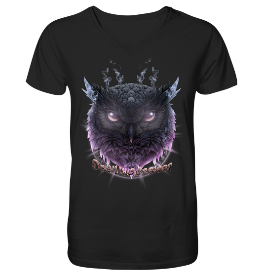 Deviliusdrawer Darkness Owl - V-Neck Shirt