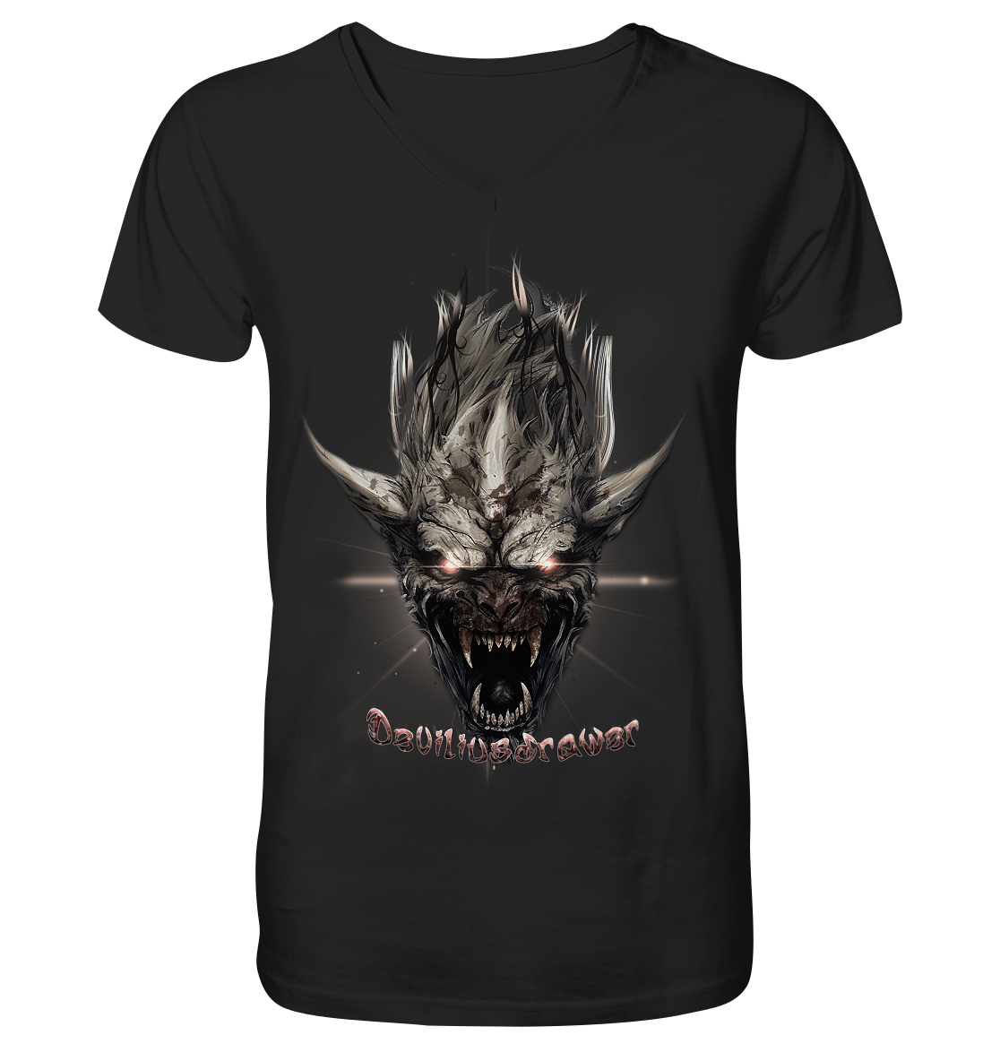 Deviliusdrawer Beast Wearwolf - V-Neck Shirt