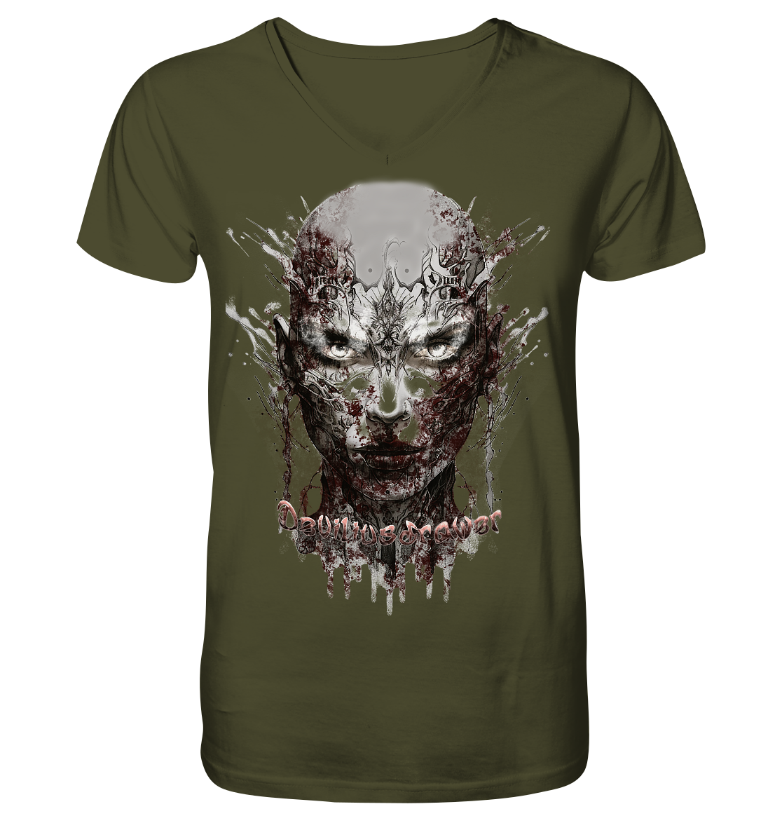 Deviliusdrawer Mechanic Girl - V-Neck Shirt