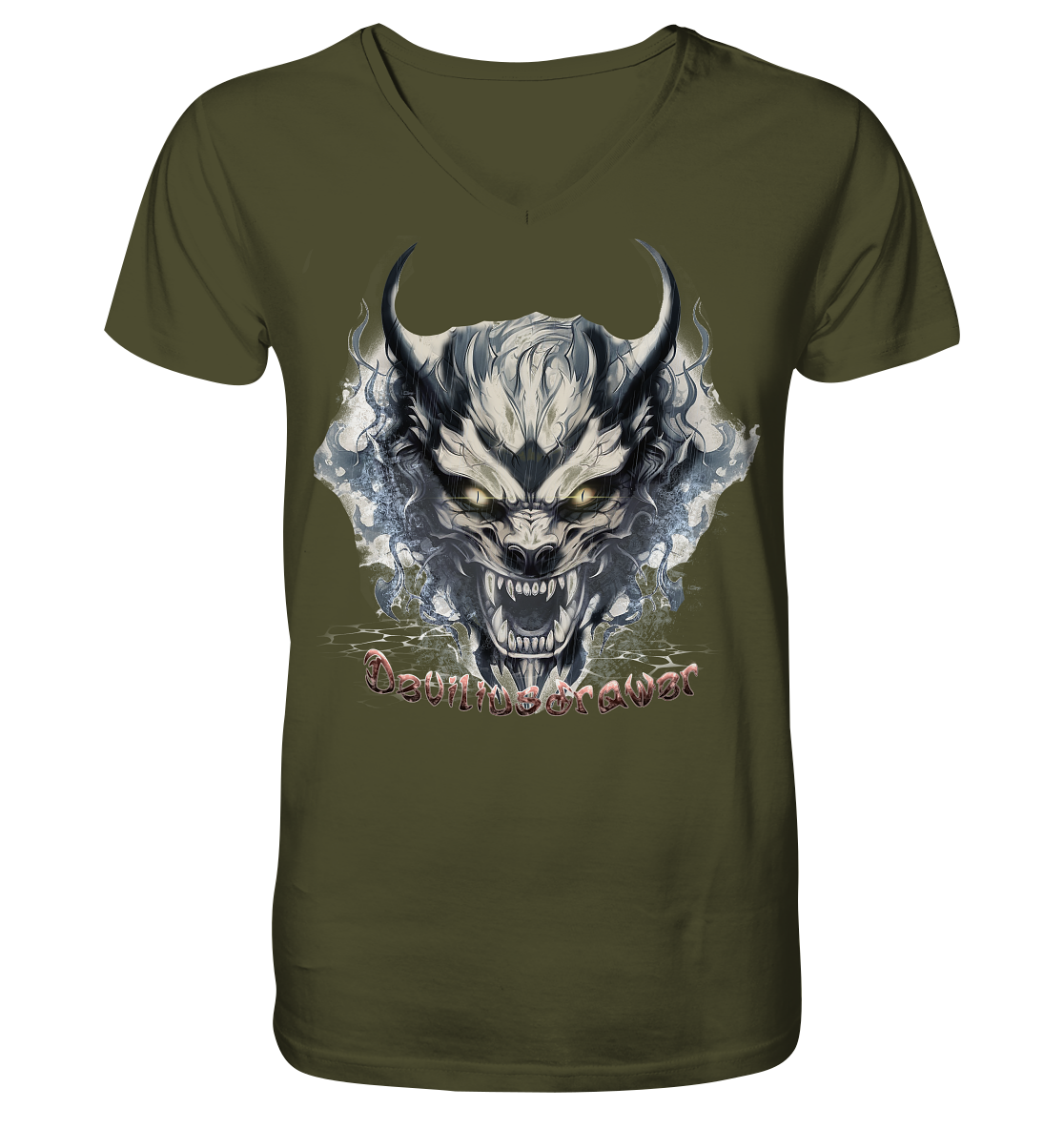 Deviliusdrawer Water Demon - V-Neck Shirt