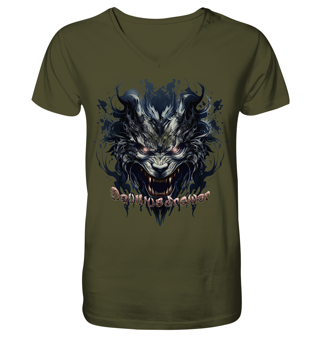 Deviliusdrawer Cruel Wolf - V-Neck Shirt