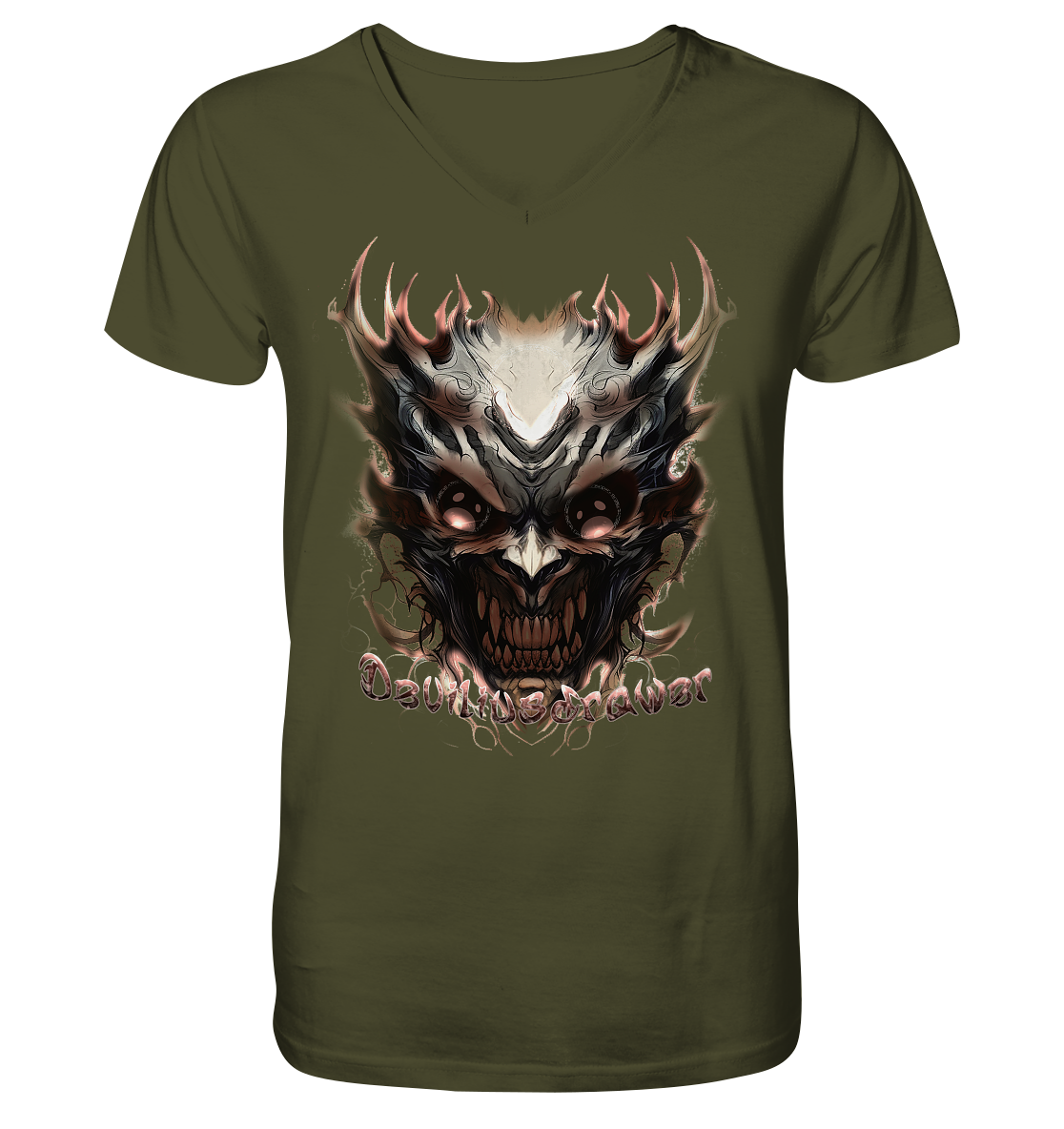 Deviliusdrawer Blood Demon - V-Neck Shirt
