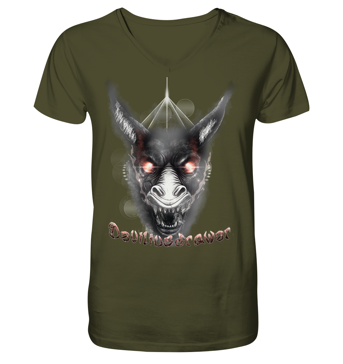 Deviliusdrawer Evil Donkey - V-Neck Shirt