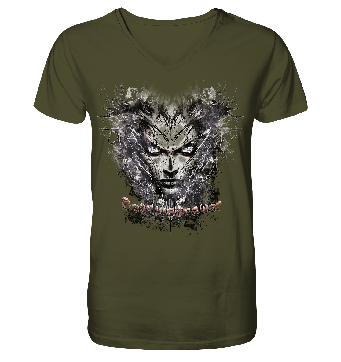 Deviliusdrawer Nature Druid - V-Neck Shirt