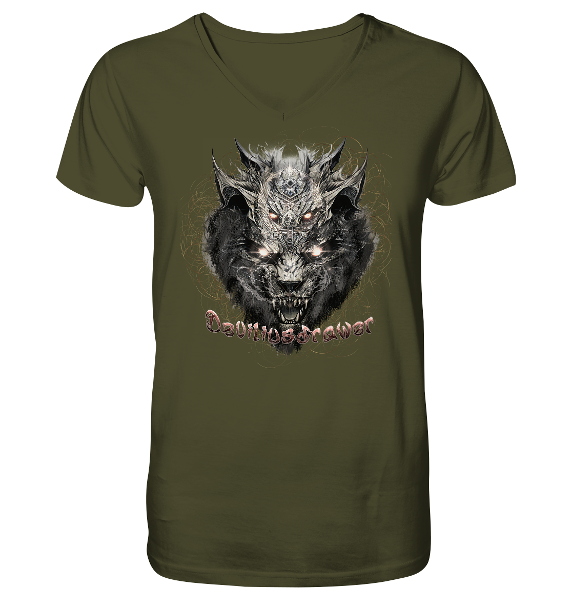 Deviliusdrawer Magical Beast Cat - V-Neck Shirt
