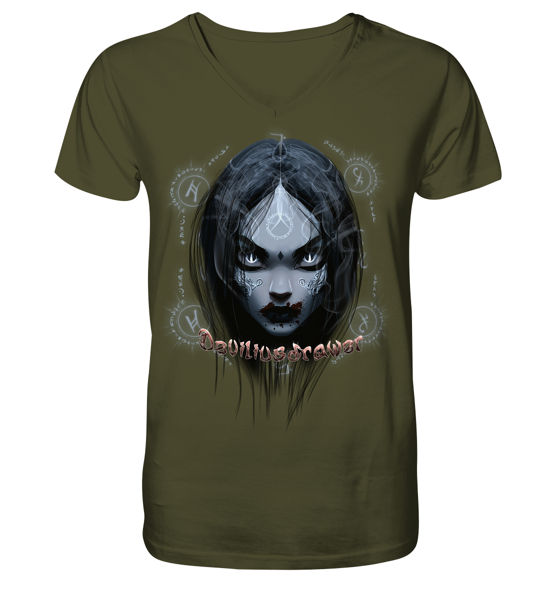 Deviliusdrawer Vampiric Elf - V-Neck Shirt