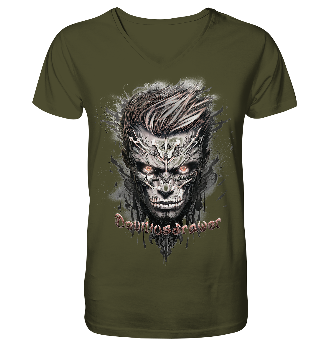 Deviliusdrawer Cyborg Men - V-Neck Shirt