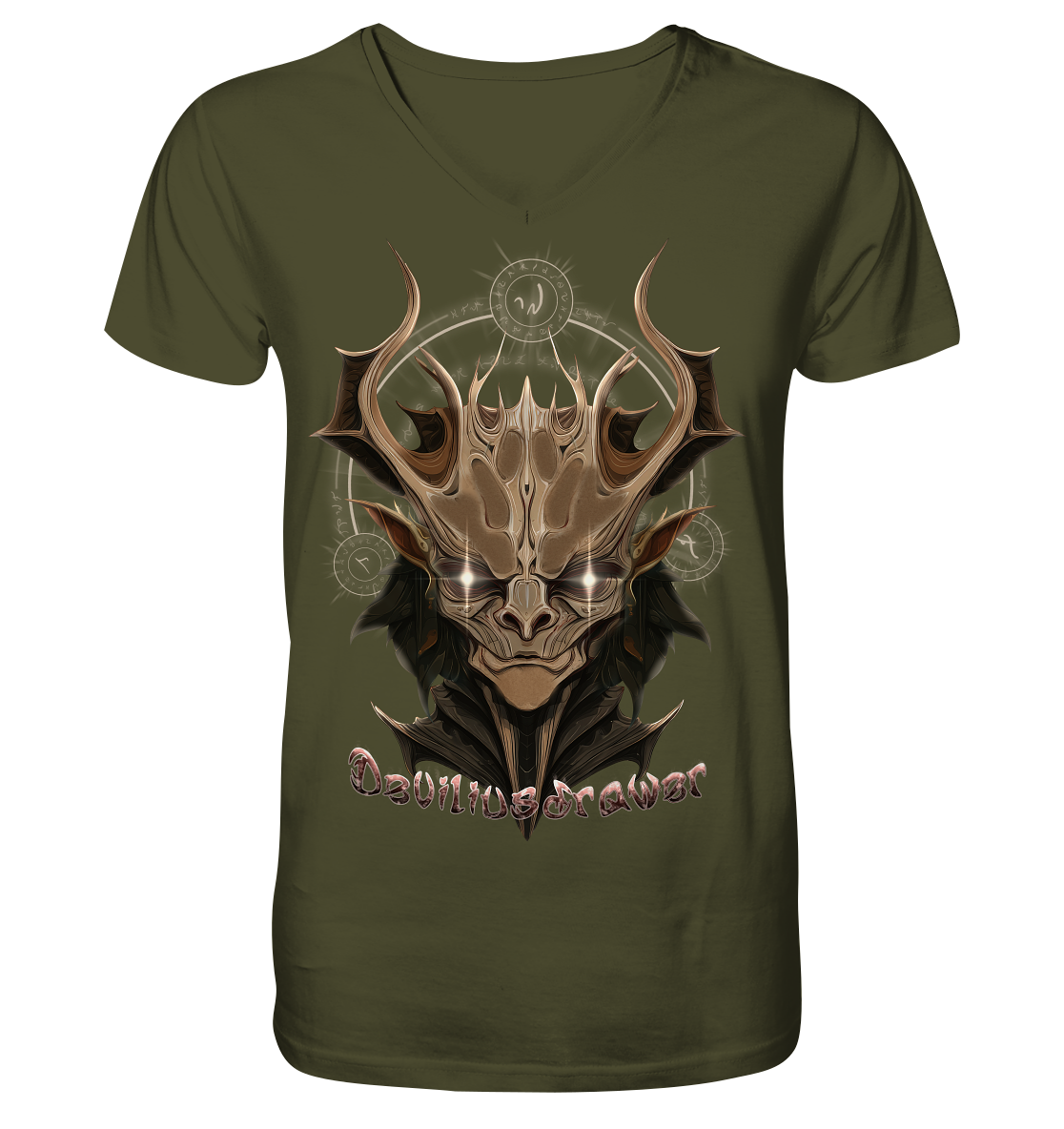 Deviliusdrawer Dark Magician Elf - V-Neck Shirt