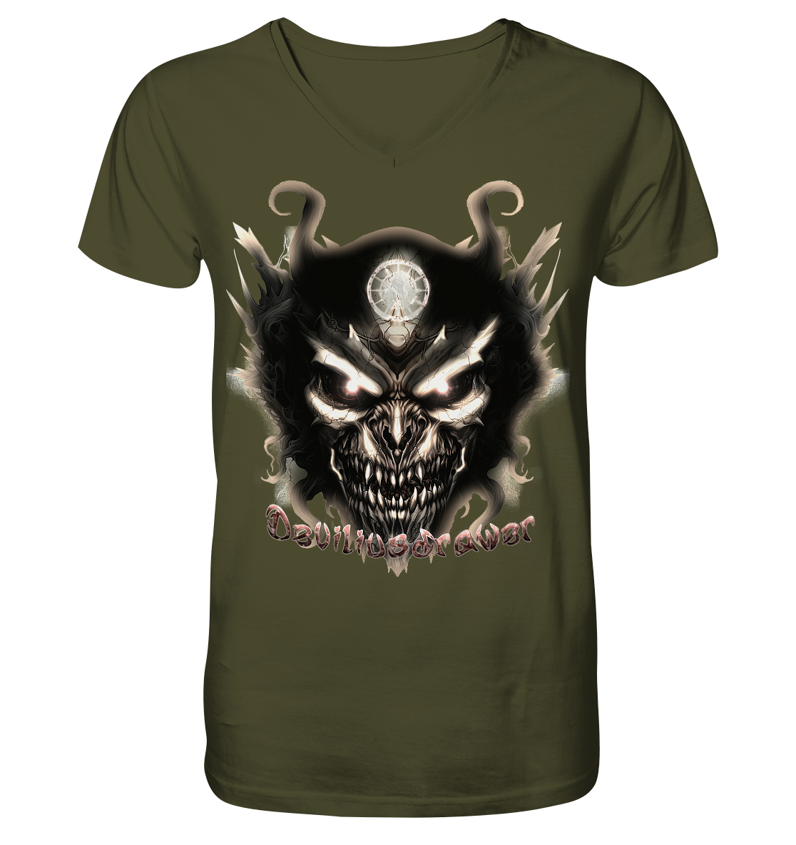 Deviliusdrawer Dark Devil - V-Neck Shirt