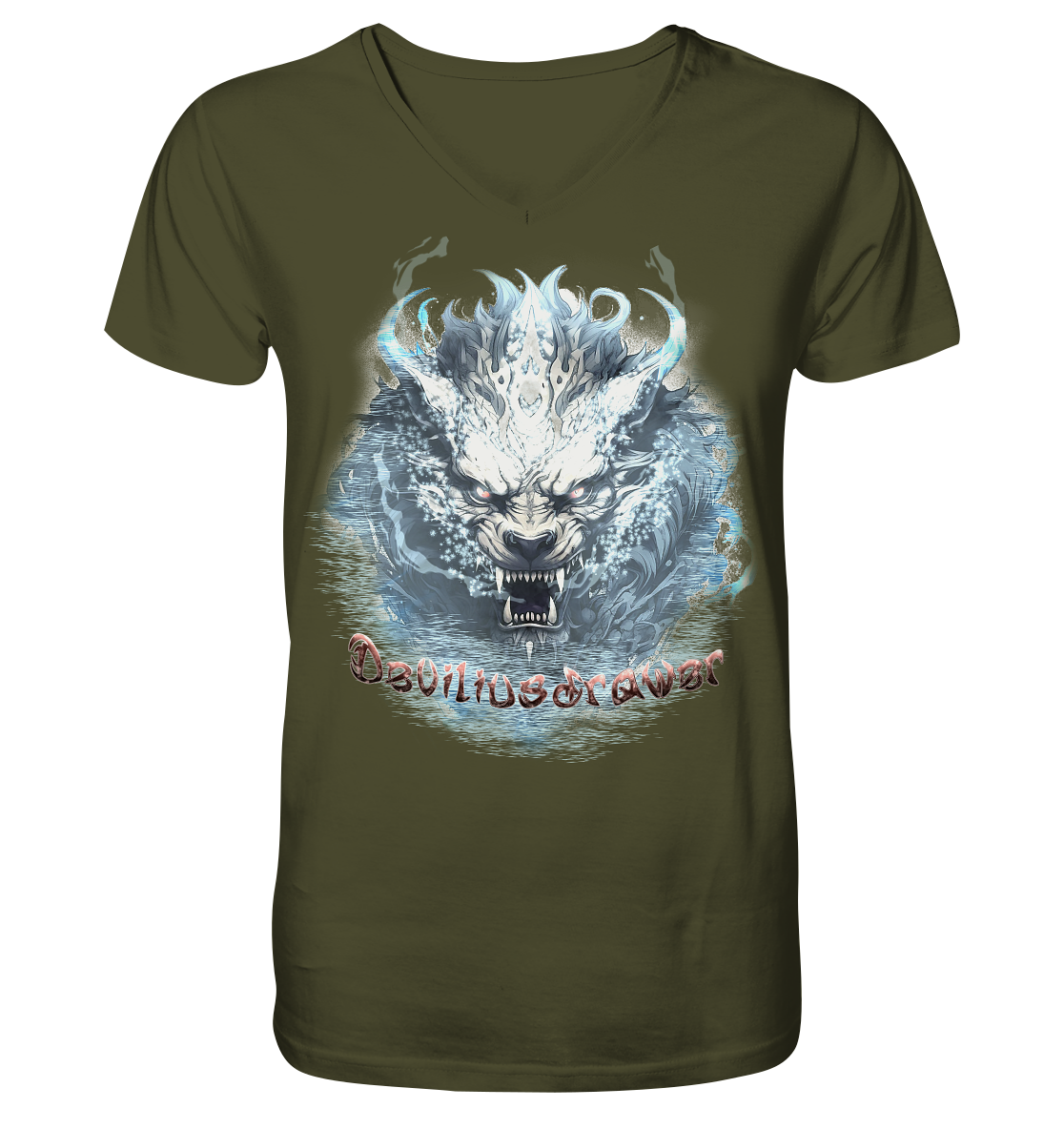 Deviliusdrawer Water Tiger - V-Neck Shirt