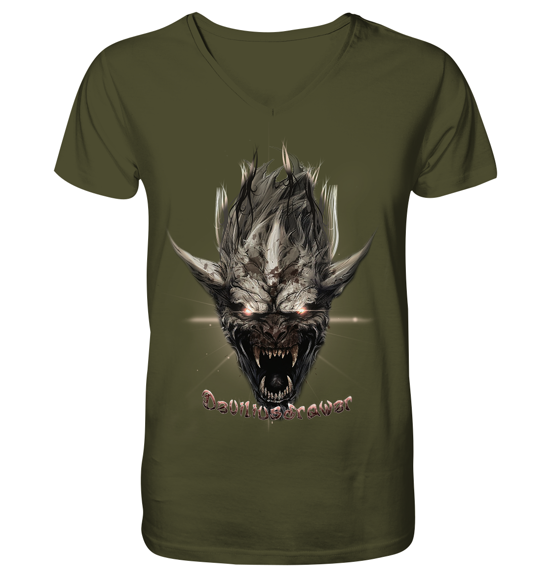 Deviliusdrawer Beast Wearwolf - V-Neck Shirt
