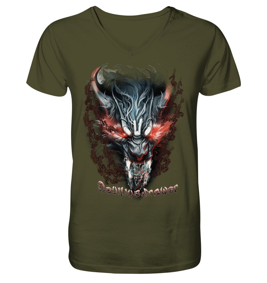 Deviliusdrawer Beast Wolf - V-Neck Shirt
