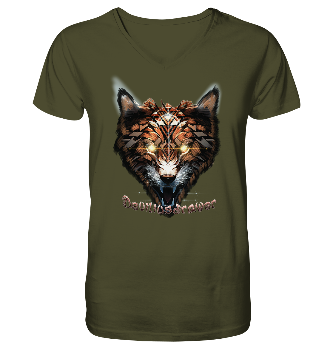 Deviliusdrawer Foxwolf - V-Neck Shirt