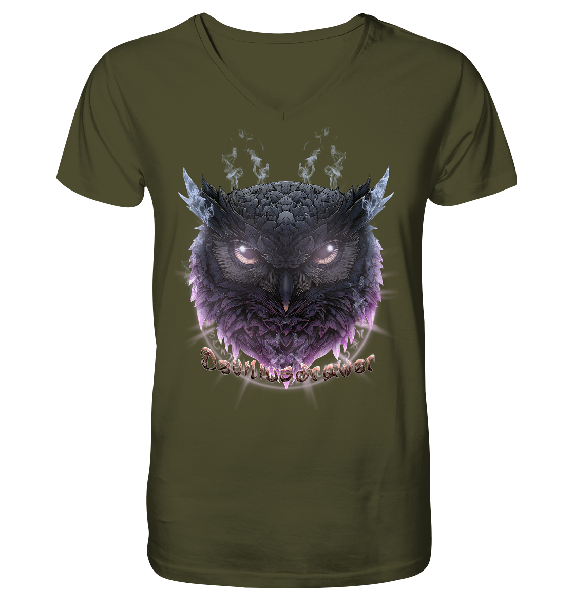 Deviliusdrawer Darkness Owl - V-Neck Shirt