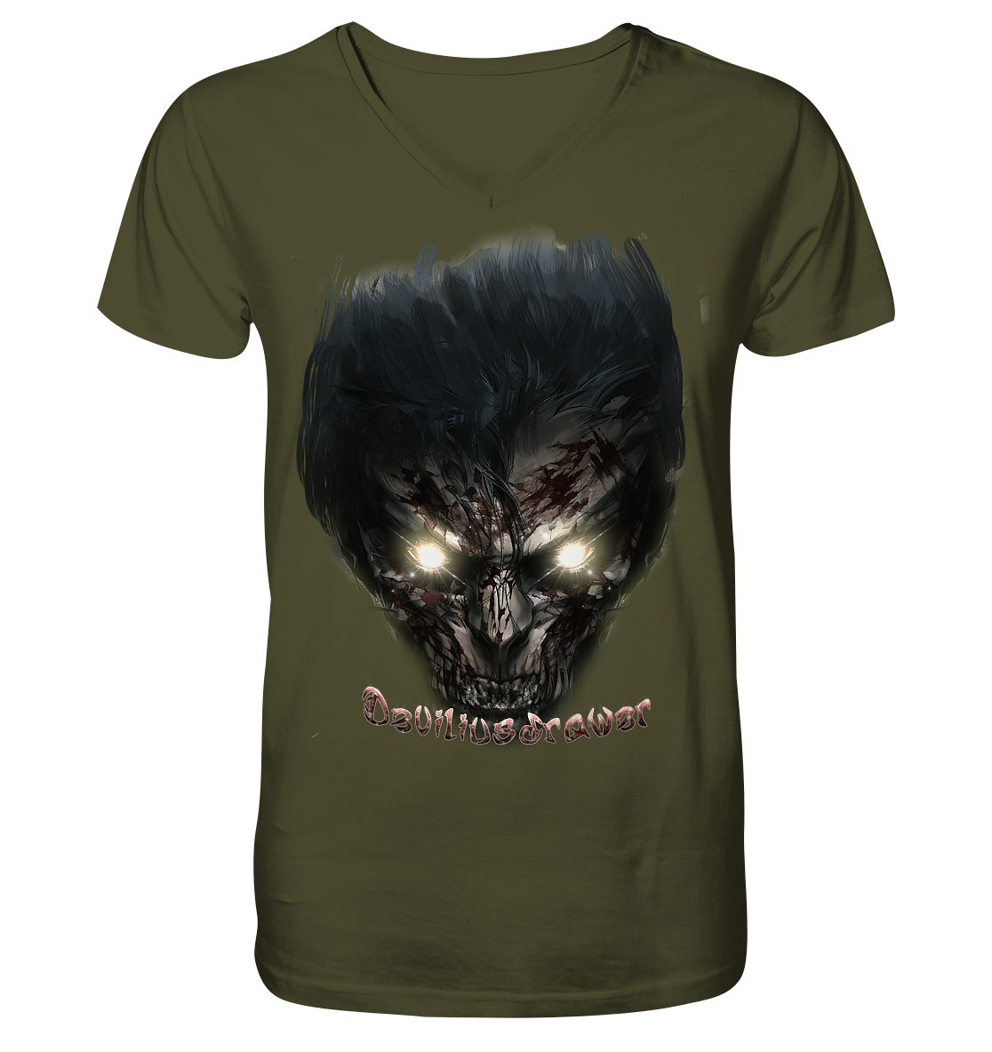 Deviliusdrawer Dark Zombie - V-Neck Shirt