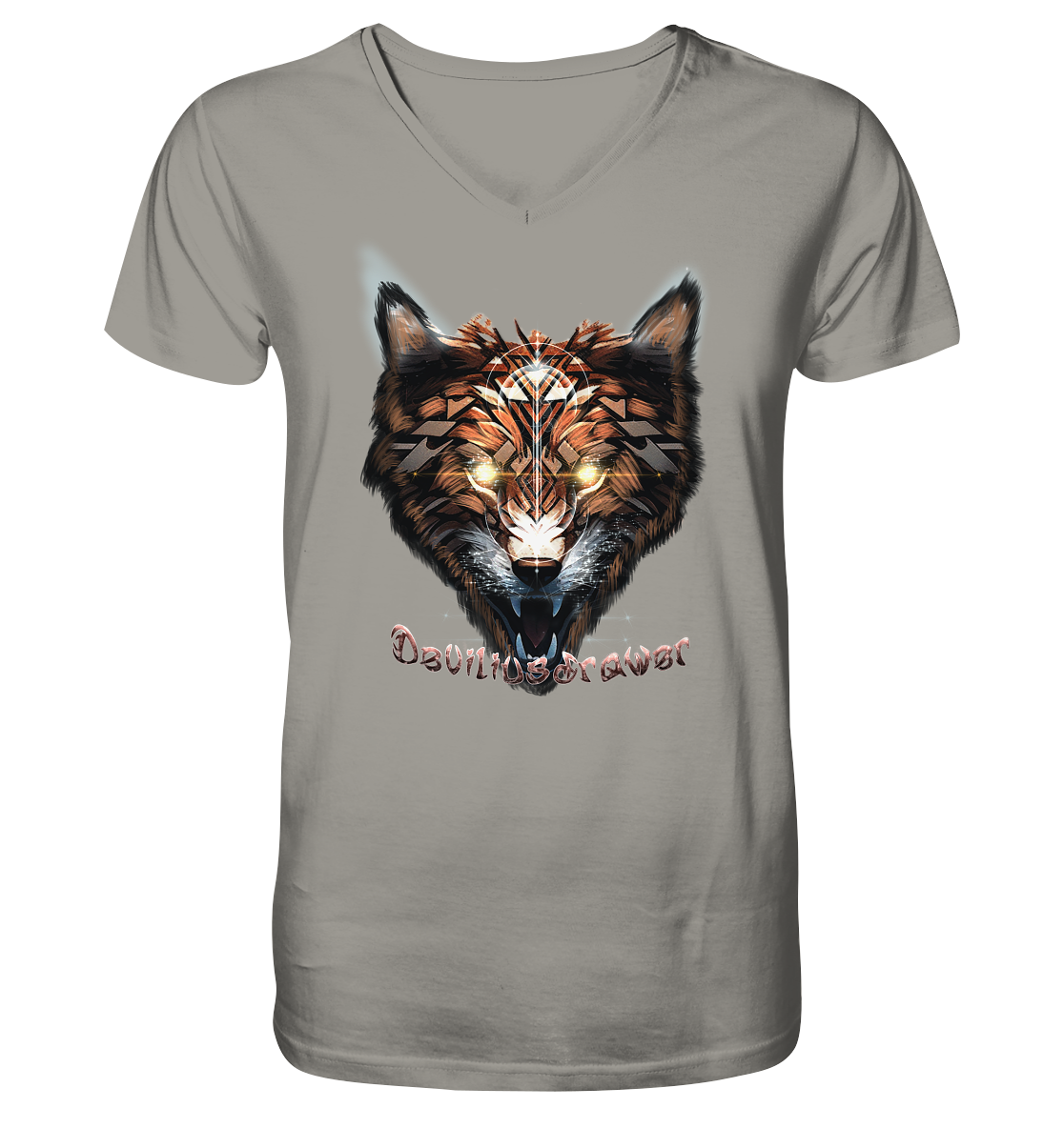Deviliusdrawer Foxwolf - V-Neck Shirt