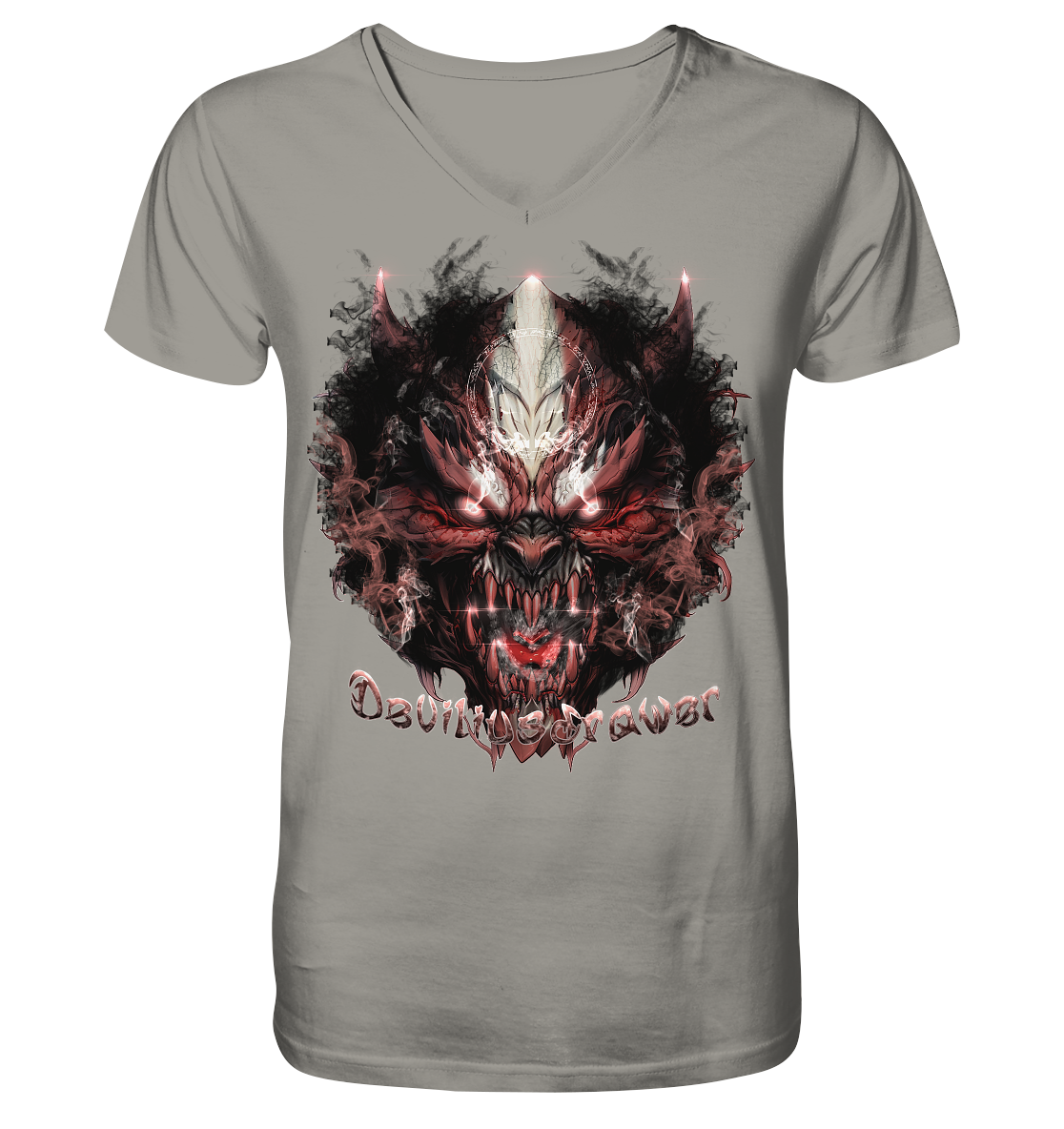Deviliusdrawer Bloody Demon Vampire - V-Neck Shirt