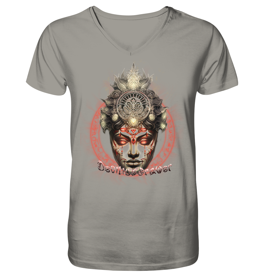 Deviliusdrawer Devils Godess - V-Neck Shirt