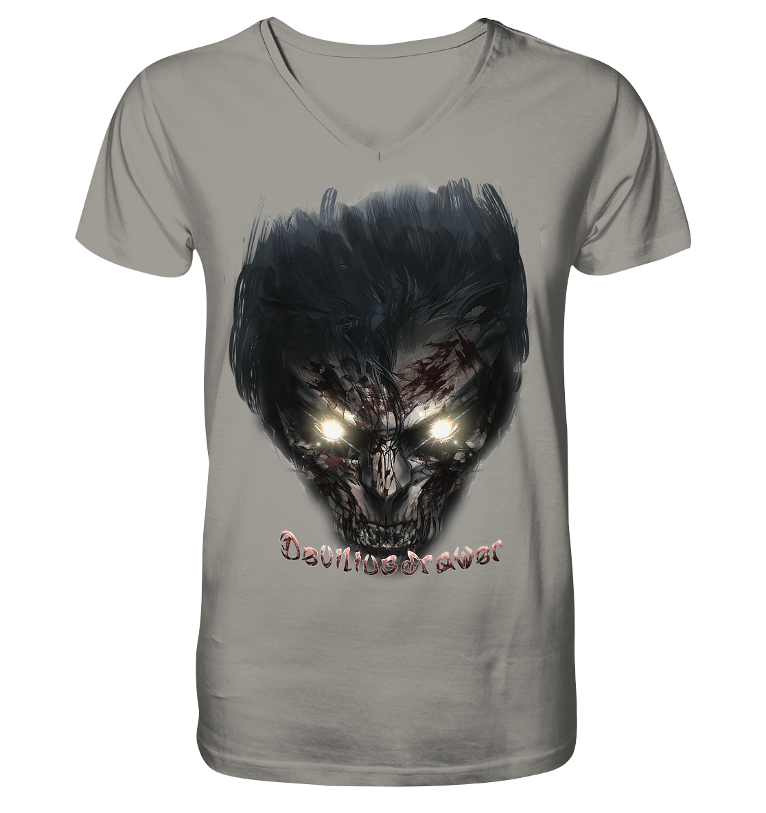Deviliusdrawer Dark Zombie - V-Neck Shirt