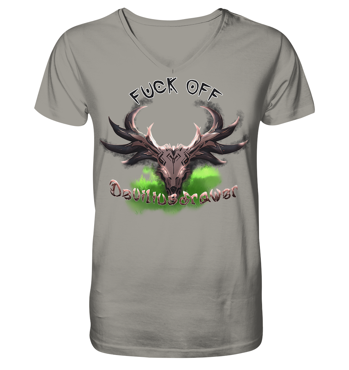 Deviliusdrawer Bad Deer - V-Neck Shirt