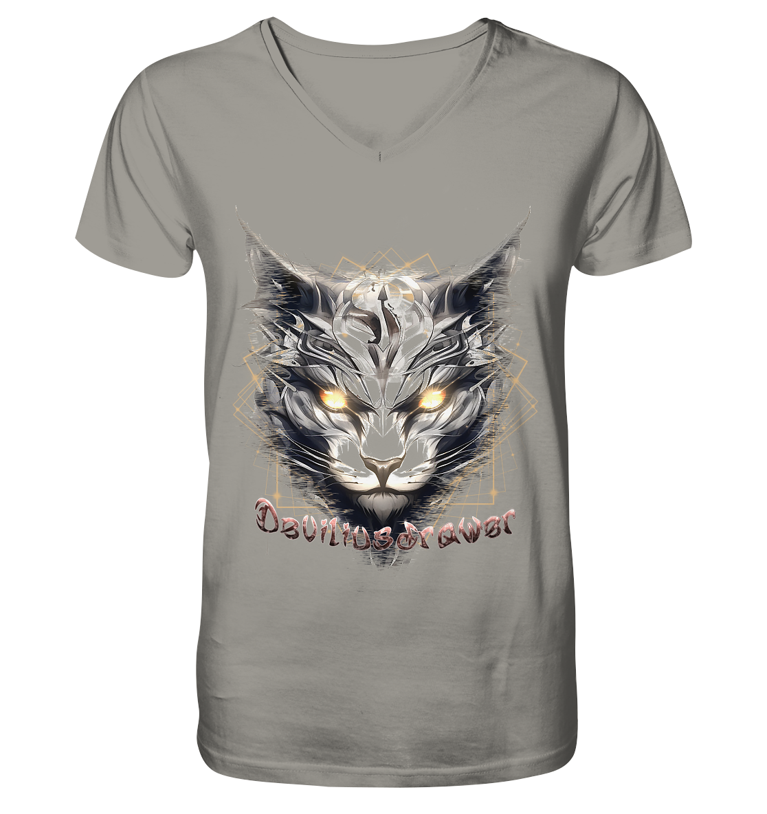 Deviliusdrawer Magician Cat - V-Neck Shirt