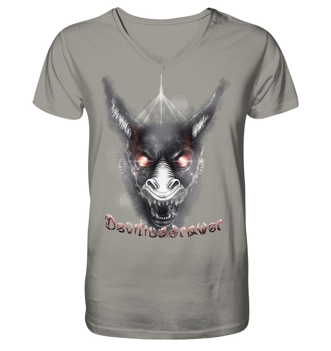 Deviliusdrawer Evil Donkey - V-Neck Shirt