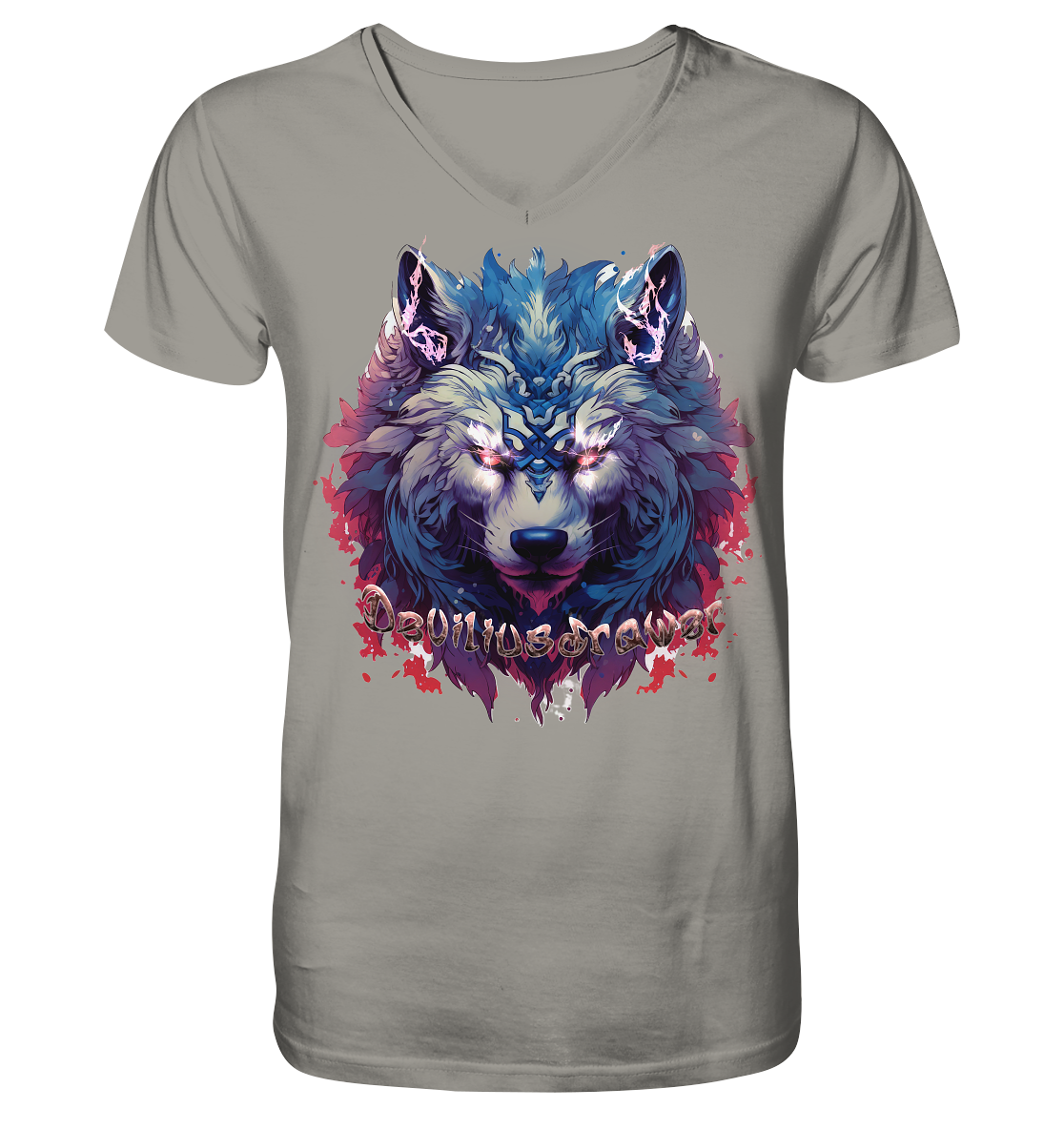 Deviliusdrawer Magic Wolf - V-Neck Shirt