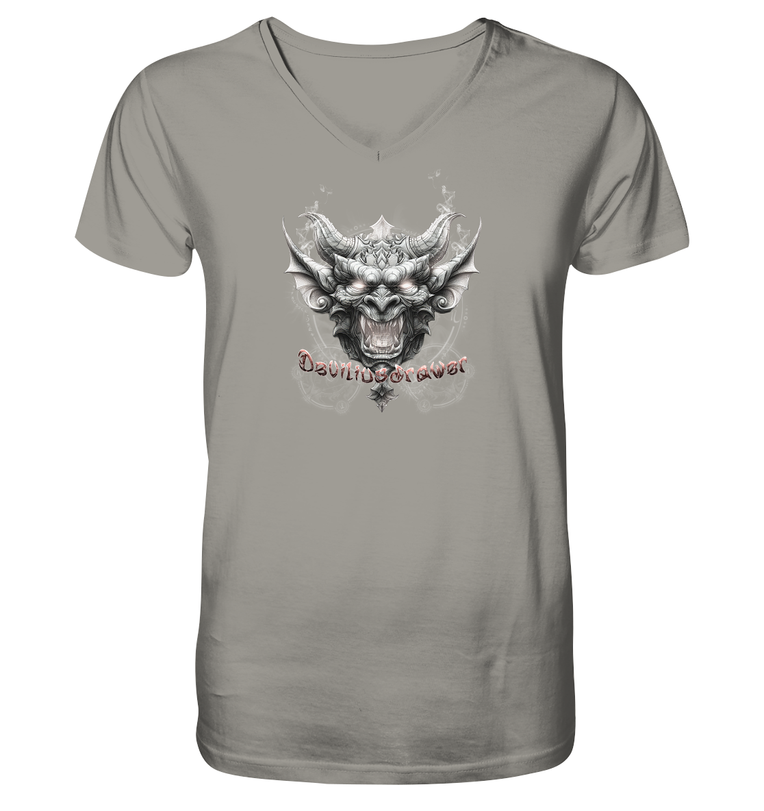 Deviliusdrawer Dark Gargoyl - V-Neck Shirt