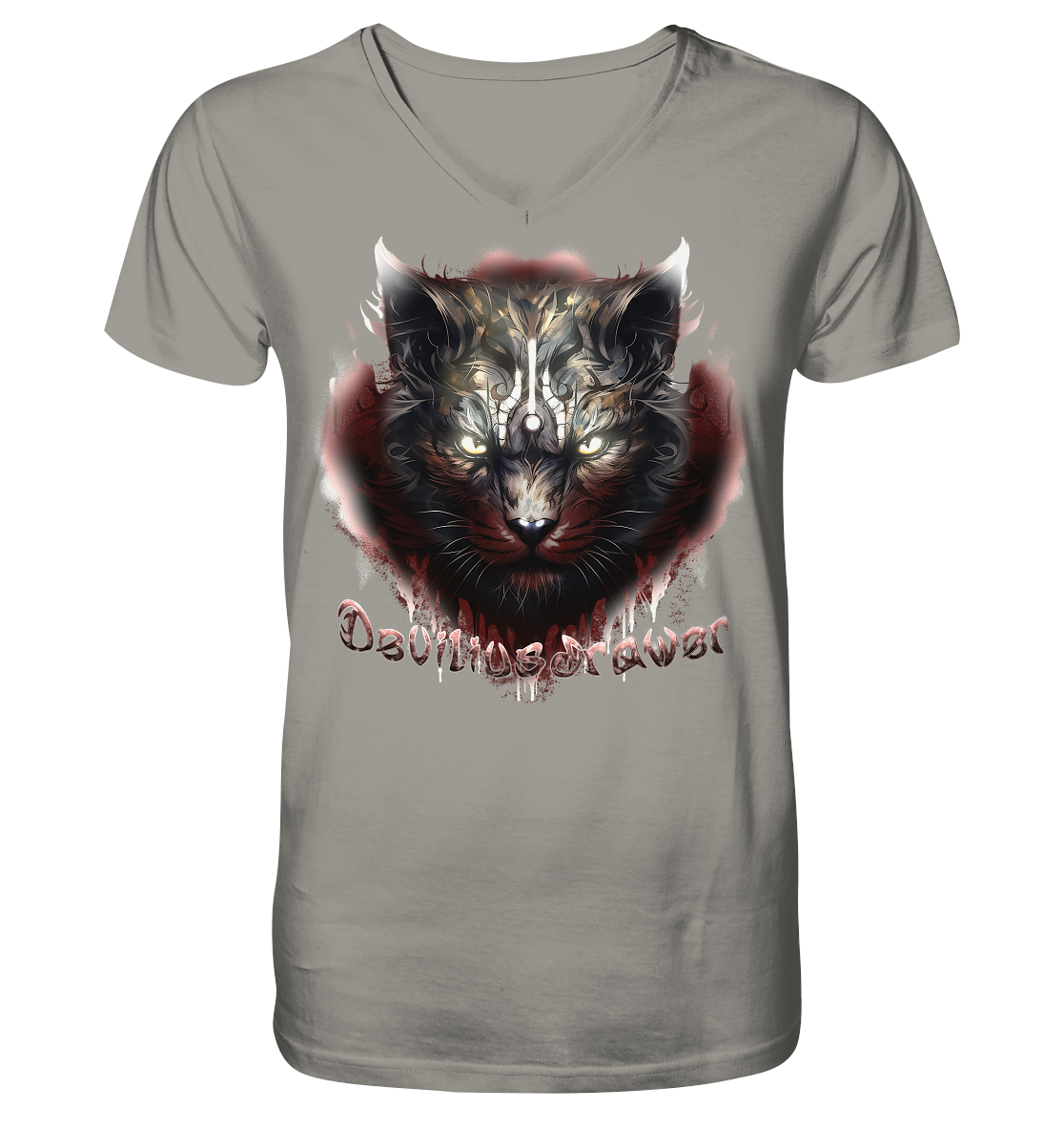 Deviliusdrawer Angry Badass - V-Neck Shirt