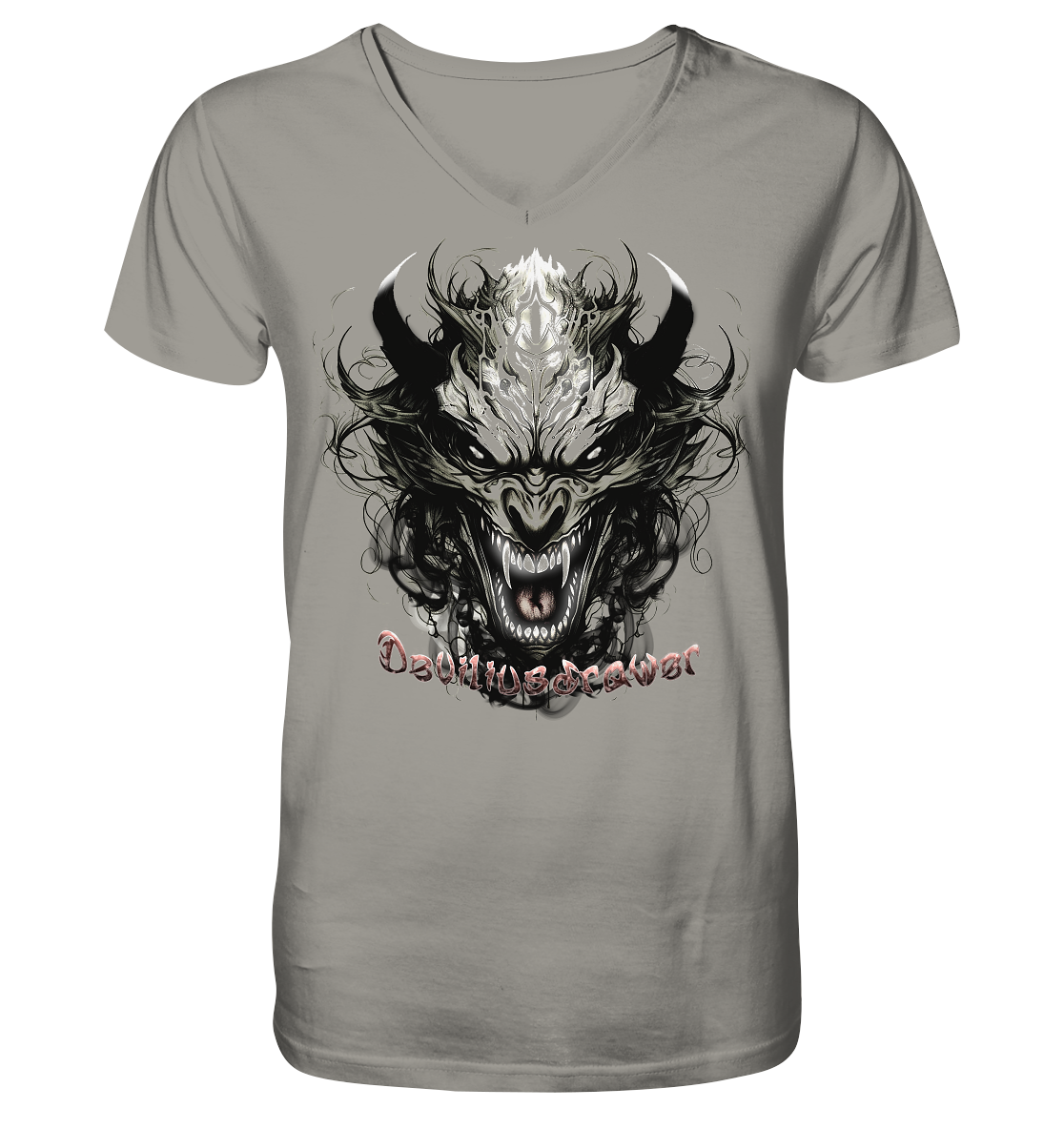 Deviliusdrawer Devil Vampire - V-Neck Shirt