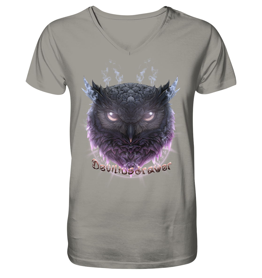 Deviliusdrawer Darkness Owl - V-Neck Shirt