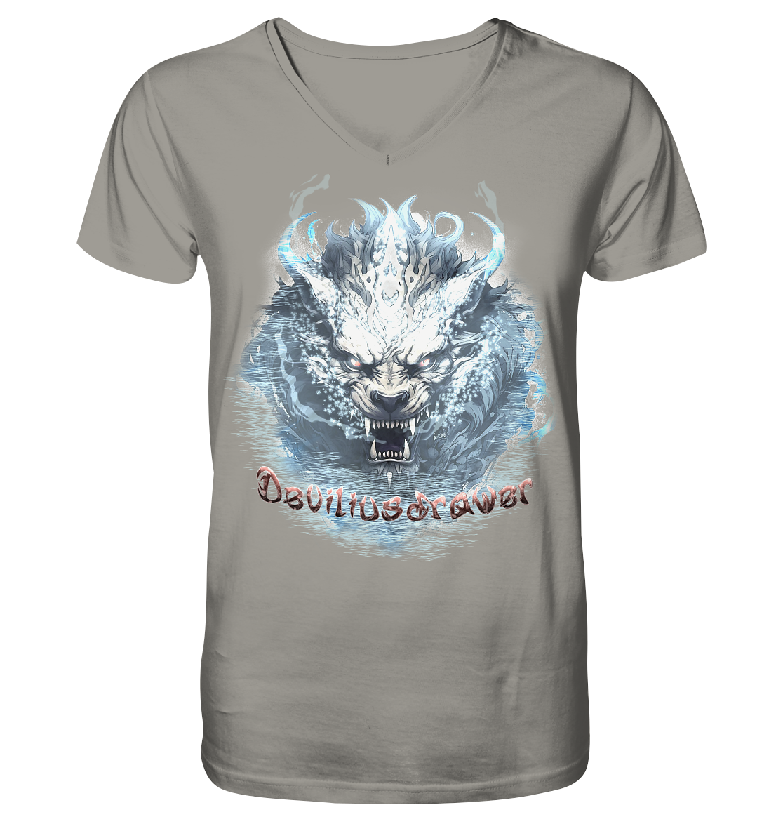Deviliusdrawer Water Tiger - V-Neck Shirt