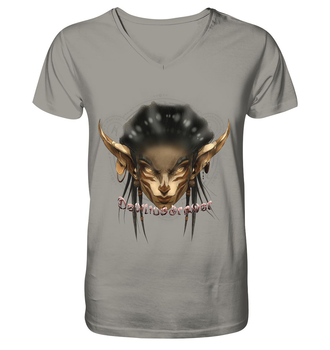 Deviliusdrawer Gold Magician Elf - V-Neck Shirt