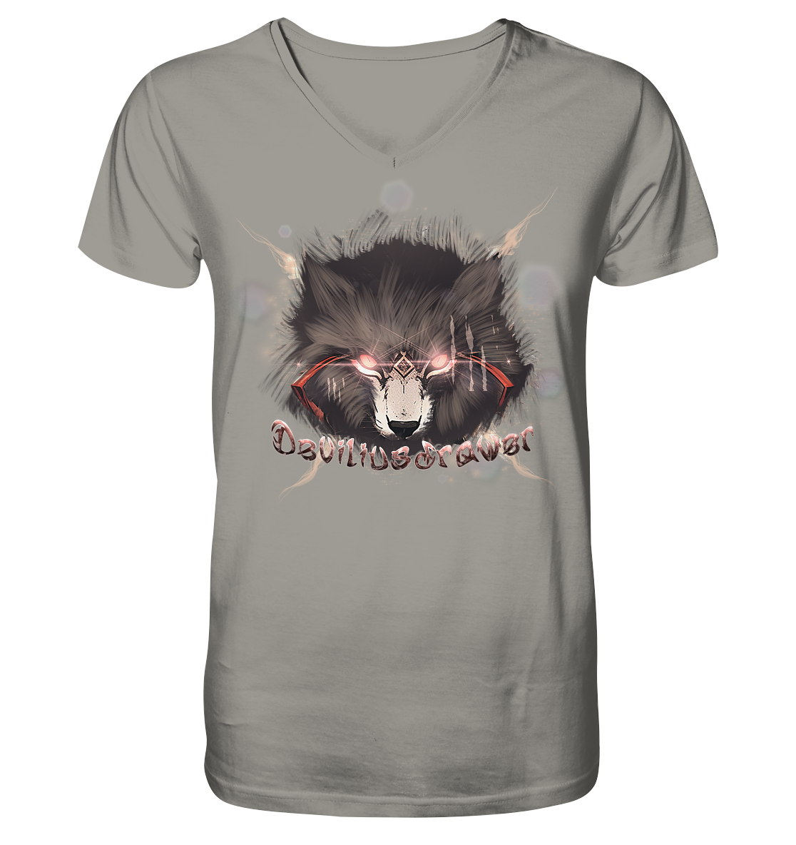 Deviliusdrawer Sparking Wolf - V-Neck Shirt