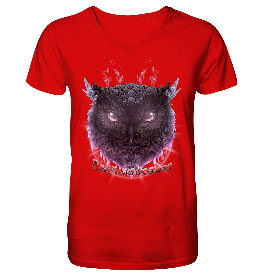 Deviliusdrawer Darkness Owl - V-Neck Shirt