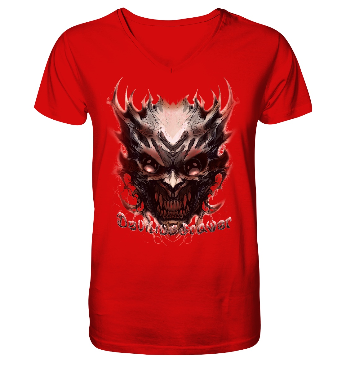 Deviliusdrawer Blood Demon - V-Neck Shirt