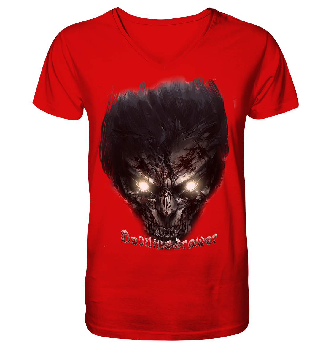 Deviliusdrawer Dark Zombie - V-Neck Shirt